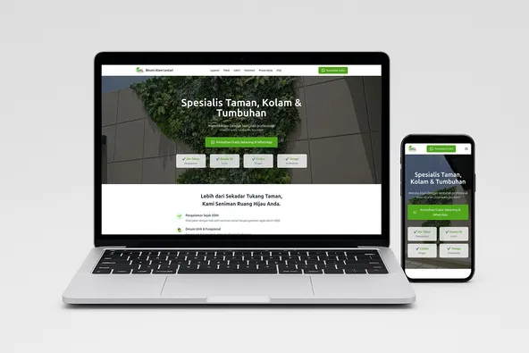 Website Portofolio untuk Bhumi Alam Lestari
